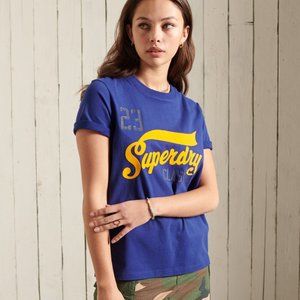 SuperDry Collegiate Cali State T-shirt, EUC, Size US 10, Rare!